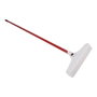 Faura 28052 Kit de brosse à gazon 30 cm, fibres nylon, manche métal 137 cm rouge, support PVC blanc