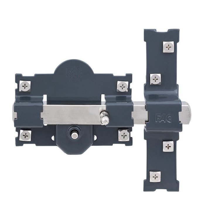Serrure de sécurité Fac 101-r/105 Acier Gris foncé 50 mm 105 mm Serrure de sécurité Fac 101-r/105 Acier Gris foncé 50 mm 105 mm