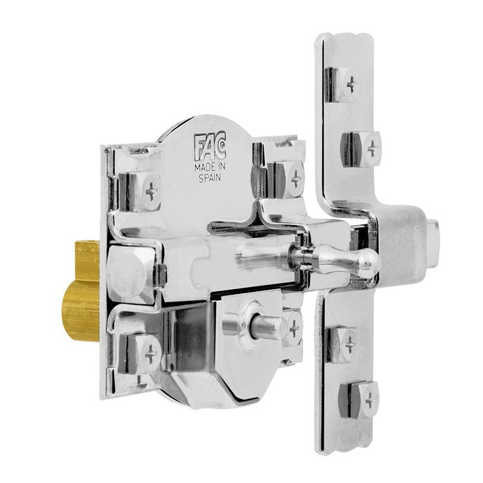 Serrure de sécurité Fac 300-r/80 nickel Acier 40 mm 80 mm Serrure de sécurité Fac 300-r/80 nickel Acier 40 mm 80 mm