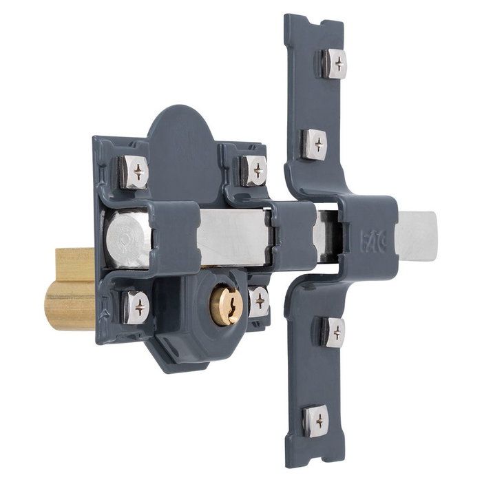 Serrure de sécurité Fac 301-l/80 Acier Gris foncé 50 mm 80 mm