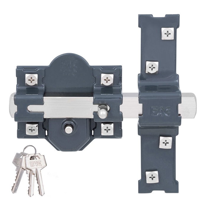 Serrure de sécurité Fac 301-r/80 Acier Gris foncé 50 mm 80 mm Serrure de sécurité Fac 301-r/80 Acier Gris foncé 50 mm 80 mm