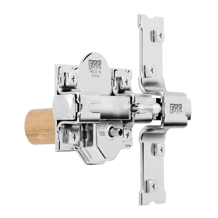 Serrure de sécurité Fac 201-r/80 nickel Acier 50 mm 80 mm