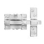 Loquet de porte Fac 300-p/87 Broche Nickelé