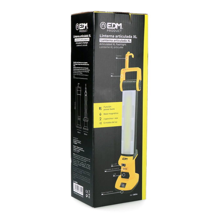 Lampe Torche LED EDM 36154 20 W 1500 lm Rechargeable Lampe Torche LED EDM 36154 20 W 1500 lm Rechargeable