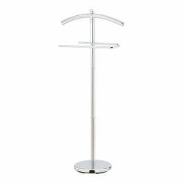 Mondex Portant métallique chromé 43 x 28 x 109 cm pour vêtements, charge max 4 kg
