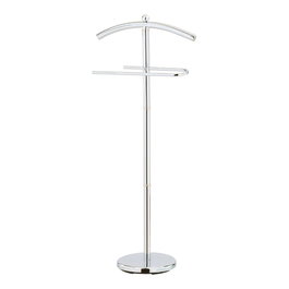 Mondex Portant métallique chromé 43 x 28 x 109 cm pour vêtements, charge max 4 kg