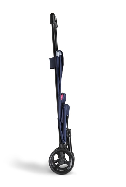 GIMI/ARGO 169292 - Carro de la compra bleu de 42 litres avec système à 2 roues, asa de enganche et bolsa impermeable extraíble