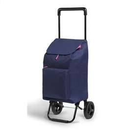 GIMI/ARGO 169292 - Carro de la compra bleu de 42 litres avec système à 2 roues, asa de enganche et bolsa impermeable extraíble