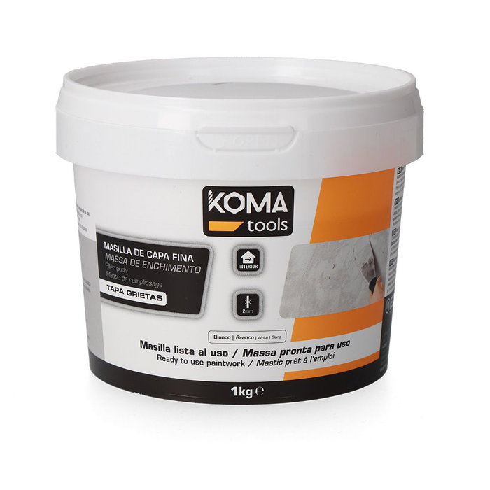 mastic EDM 24998 Blanc 1 kg Prêt à l'emploi mastic EDM 24998 Blanc 1 kg Prêt à l'emploi