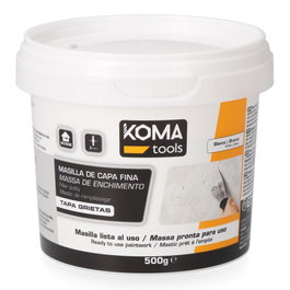 Koma Tools Masilla de capa fina blanca lista al uso 500 g