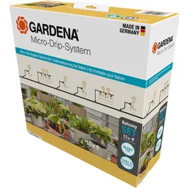 Gardena 13401-20 Kit d'initiation pour balcon jusqu'à 15 plantes avec tuyaux goutteurs 241x84x249 mm