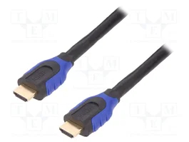 LOGILINK Câble HDMI 2.0 de 10m avec Ethernet, 4K/60Hz, Noir
