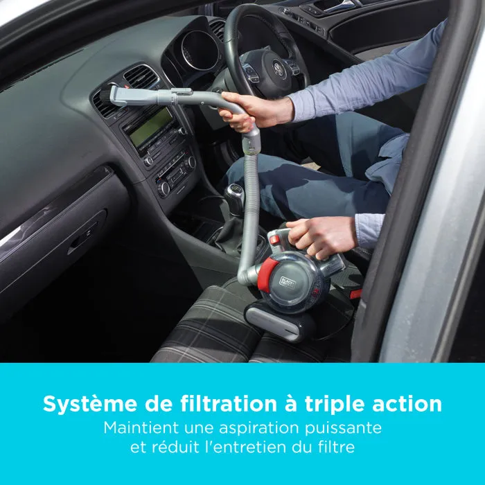 Black+Decker PD-1200-AV Dustbuster Flexi Auto Aspirateur à main 12V