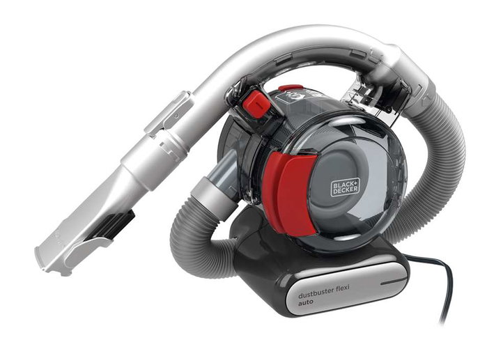 Black+Decker Aspirateur de voiture 12V PD-1200-AV - Technologie cyclonique, avec moteur dans le filtre, flexible intégré 5 m et double fonction