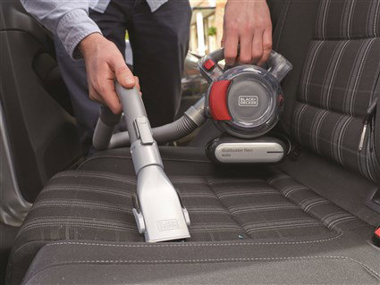 Black+Decker Aspirateur de voiture 12V PD-1200-AV - Technologie cyclonique, avec moteur dans le filtre, flexible intégré 5 m et double fonction
