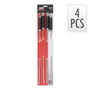 Ensemble de brochettes pour barbecue Acier inoxydable 46,5 cm (4 Unités)