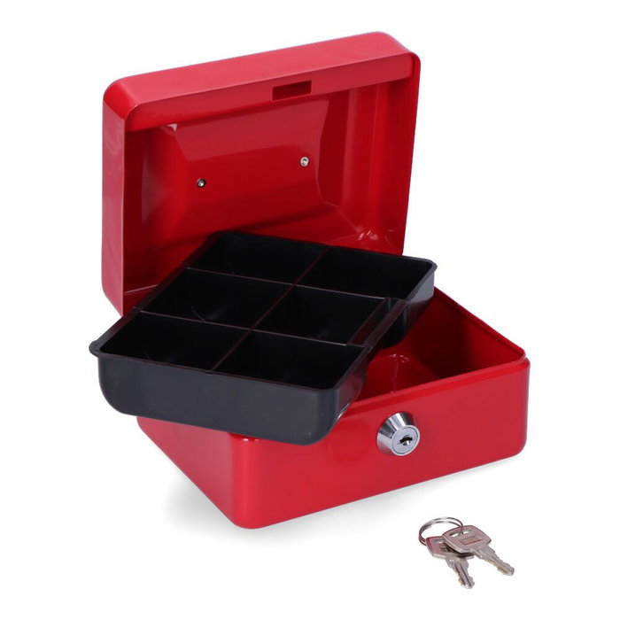 Micel M13392 Coffre-fort CFC09 152x118x80mm Rouge Acier avec Bandeja et Poignée Micel M13392 Coffre-fort CFC09 152x118x80mm Rouge Acier avec Bandeja et Poignée