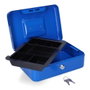 Micel CFC09 Coffre-fort 250x180x90mm Acier Bleu avec Bandeja et Poignée de Transport M13397