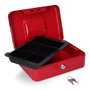 Micel CFC09 Coffre-fort Rouge Acier 250x180x90 mm avec Bandeja et Poignée de Transport
