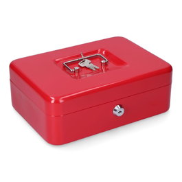 Micel CFC09 Coffre-fort Rouge Acier 250x180x90 mm avec Bandeja et Poignée de Transport