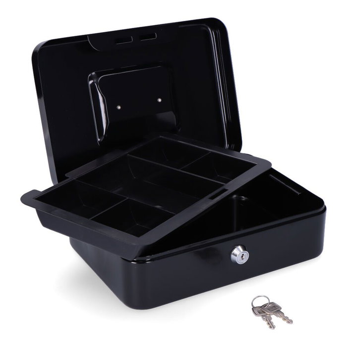 Micel cfc09 Coffre-fort 250x180x90mm Noir Acier avec Bandeau et Poignée