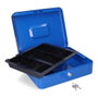 Micel CFC09 M13400 Coffre-fort 300x240x90mm Bleu Acier avec Bande et Poignée