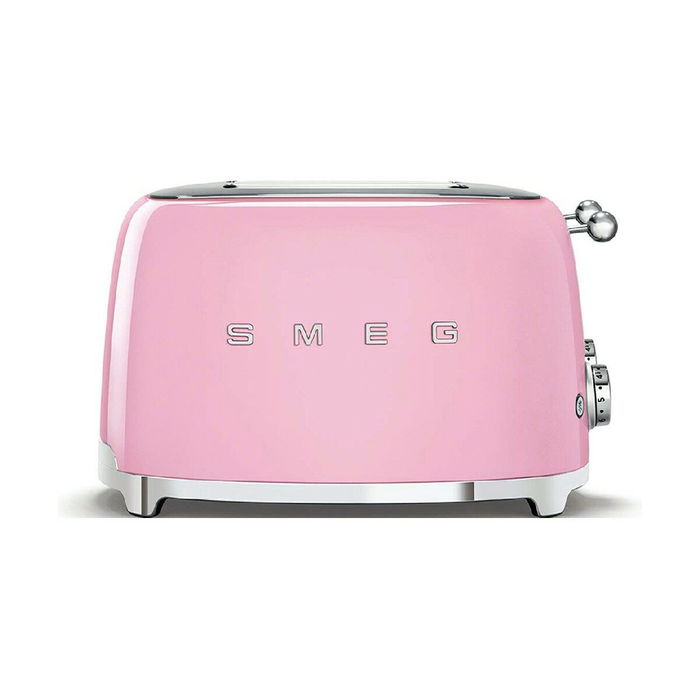 Smeg Grille-pain 4 Tranches Style Années 50 Rose TSF03PKEU