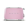 Smeg Grille-pain 4 Tranches Style Années 50 Rose TSF03PKEU