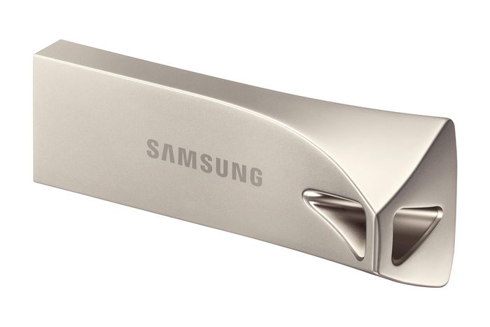 Samsung Bar Plus 128GB - Clé USB 3.1 Flash Drive - Jusqu'à 300MB/s Lecture - Métal Unibody - Résistante à l'eau, aux chocs, aux températures, au magnétisme et aux rayons X