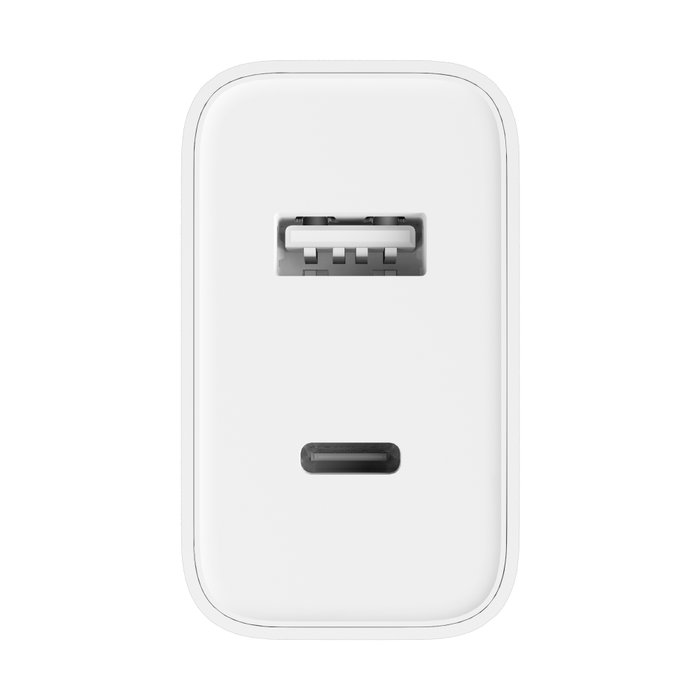 Xiaomi Mi Dual USB Chargeur mural 33W Quick Charge 4+ USB-A USB-C Blanc Xiaomi Mi Dual USB Chargeur mural 33W Quick Charge 4+ USB-A USB-C Blanc
