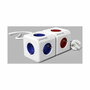 Bloc Cube Prises Allocacoc PowerCube Blanc Rouge (1,5 m)