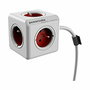 Bloc Cube Prises Allocacoc PowerCube Blanc Rouge (1,5 m)