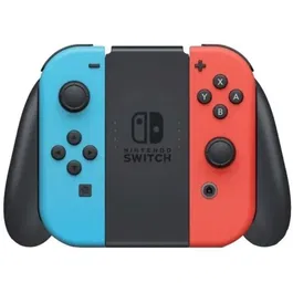 Nintendo Switch - Console OLED Bleu Néon & Rouge Néon avec Écran OLED 7 Pouces, 64 Go de Stockage, Audio Amélioré, Station d'Accueil et Manettes Joy-Con Détachables