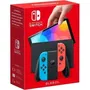Nintendo Switch - Console OLED Bleu Néon & Rouge Néon avec Écran OLED 7 Pouces, 64 Go de Stockage, Audio Amélioré, Station d'Accueil et Manettes Joy-Con Détachables