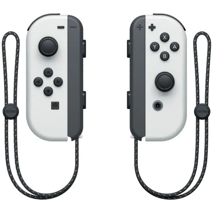 Nintendo Switch - Modèle OLED Blanc - Console portable et sur TV avec écran OLED 7 pouces, support inclinable, station d'accueil LAN, 64 Go et audio amélioré