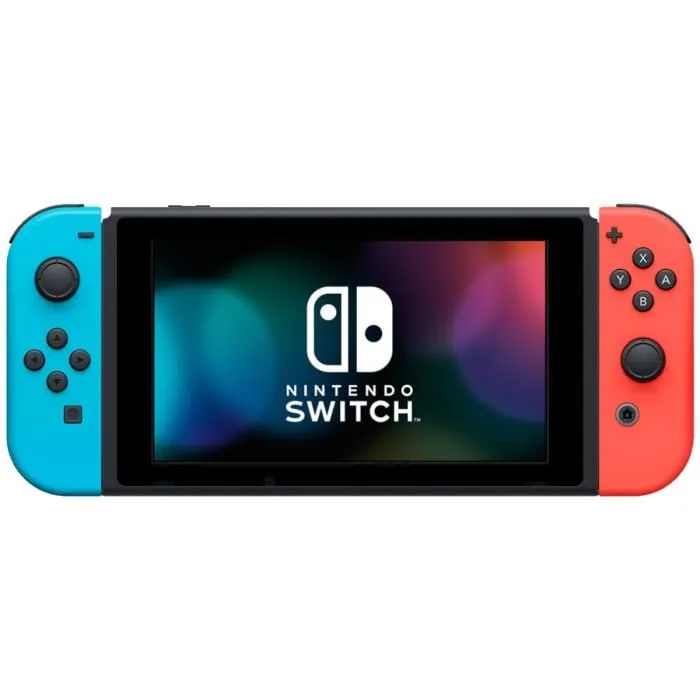 Nintendo Switch - Console de Jeux Vidéo Portable et TV - Modèle Bleu Néon & Rouge Néon - Transformable, Polyvalente, Pour Jouer N'importe Où