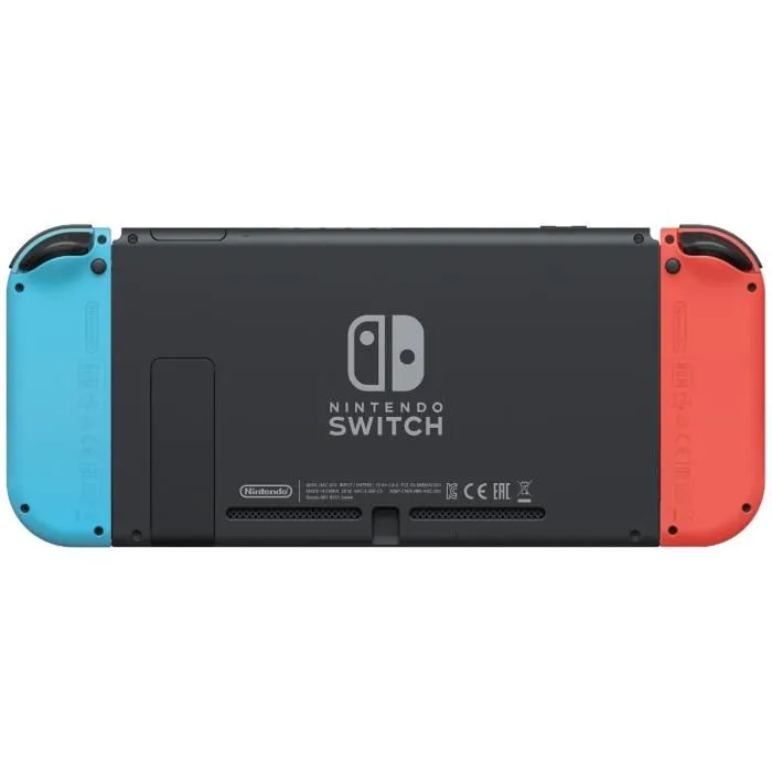Nintendo Switch - Console de Jeux Vidéo Portable et TV - Modèle Bleu Néon & Rouge Néon - Transformable, Polyvalente, Pour Jouer N'importe Où