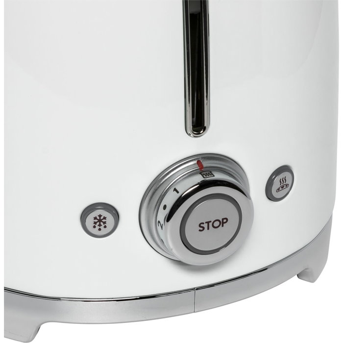 Smeg TSF02WHEU Grille-pain blanc style années 50