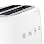 Smeg Toaster TSF02WHEU Blanc - 2 Tranches, Rétro, Acier Inoxydable