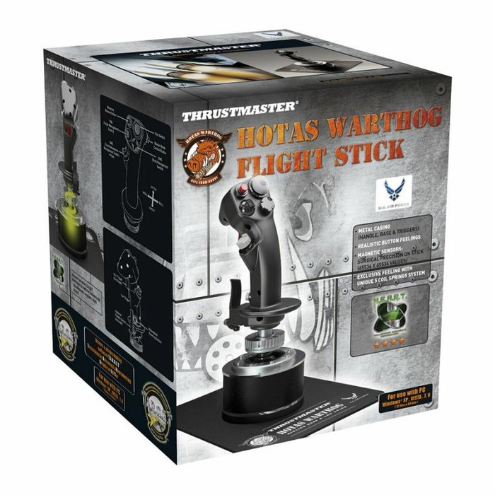 Thrustmaster 2960738 Joystick Flight Stick HOTAS Warthog - Manette de vol avec manche et palonnier - Noir Thrustmaster 2960738 Joystick Flight Stick HOTAS Warthog - Manette de vol avec manche et palonnier - Noir