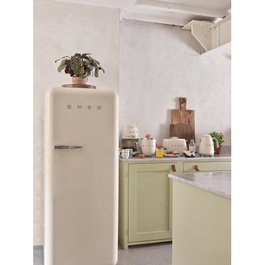Smeg Toaster TSF03CREU couleur crème, 2 tranches avec fonction décongélation et réchauffage