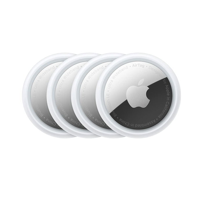 Apple AirTag - Pack de 4 - Argent, blanc