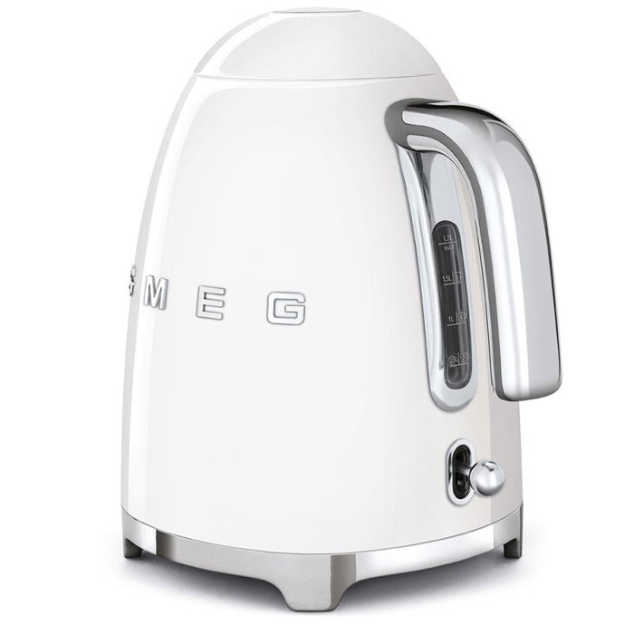 Smeg Bouilloire électrique - KLF03WHEU - 1,7 L - Blanc - Arrêt automatique - Sécurité anti-débordement