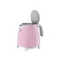 SMEG Bouilloire KLF05PKEU Mini 0,8L Rose – 1400W avec arrêt auto, indicateur niveau, socle rotatif 360°