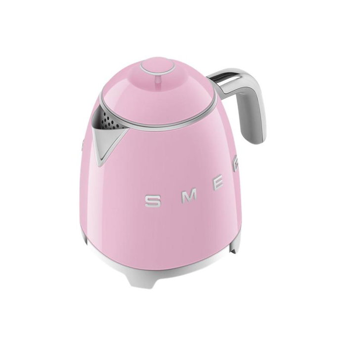 SMEG Bouilloire KLF05PKEU Mini 0,8L Rose – 1400W avec arrêt auto, indicateur niveau, socle rotatif 360° SMEG Bouilloire KLF05PKEU Mini 0,8L Rose – 1400W avec arrêt auto, indicateur niveau, socle rotatif 360°