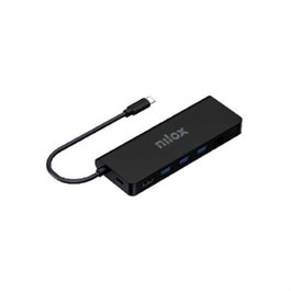 Nilox Docking Station NXDSUSBC04 8 en 1 HDMI 4K, USB 3.0, SD/Micro SD, Ethernet, PD 100W