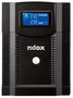 Nilox SAI Line Interactive 3000VA/2100W Onde Sinusoïdale Pure, 4 Prises, LCD, Noir