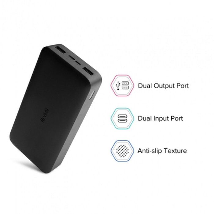 Xiaomi Redmi Powerbank 20000 mAh Noir Xiaomi Redmi Powerbank 20000 mAh Noir
