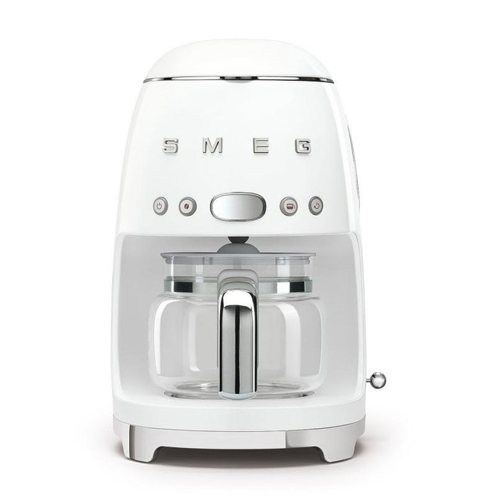 Smeg Machine à café électrique DCF02WHEU en blanc - Cafetière filtre