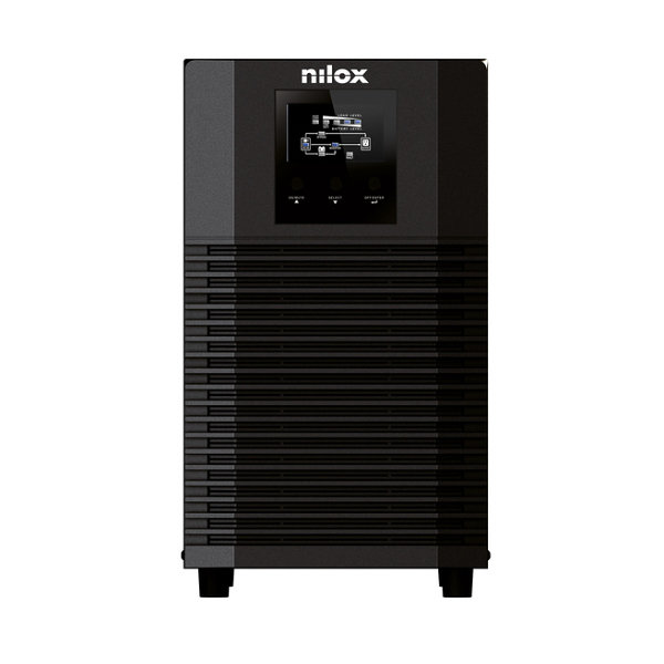 Nilox SAI OnLine Pro LED 4500 VA / 3150 W Double Conversion UPS Onduleur Tour Noir